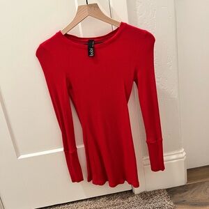 Vibrant red bobi thermal top